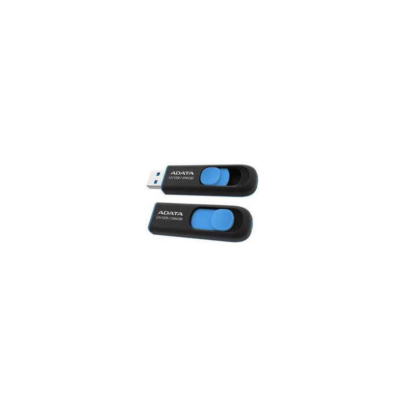 Pendrive 256gb adata auv128-256g-rbe usb3.0 nero/blu