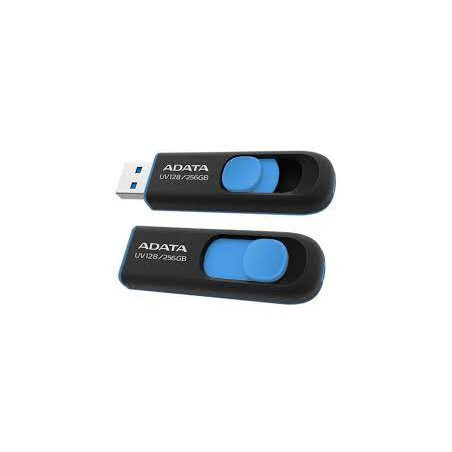 Pendrive 256gb adata auv128-256g-rbe usb3.0 nero/blu