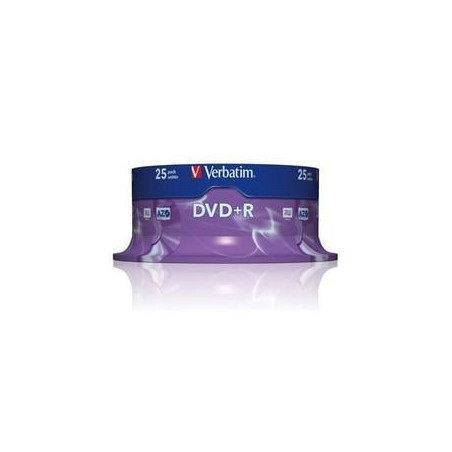 Confezione dvd+r verbatim 4,7gb 16x 25pcs [43500/25]