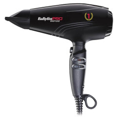 Asciugacapelli babyliss pro rapido 2200w 2.8m nero [bab7000ie]
