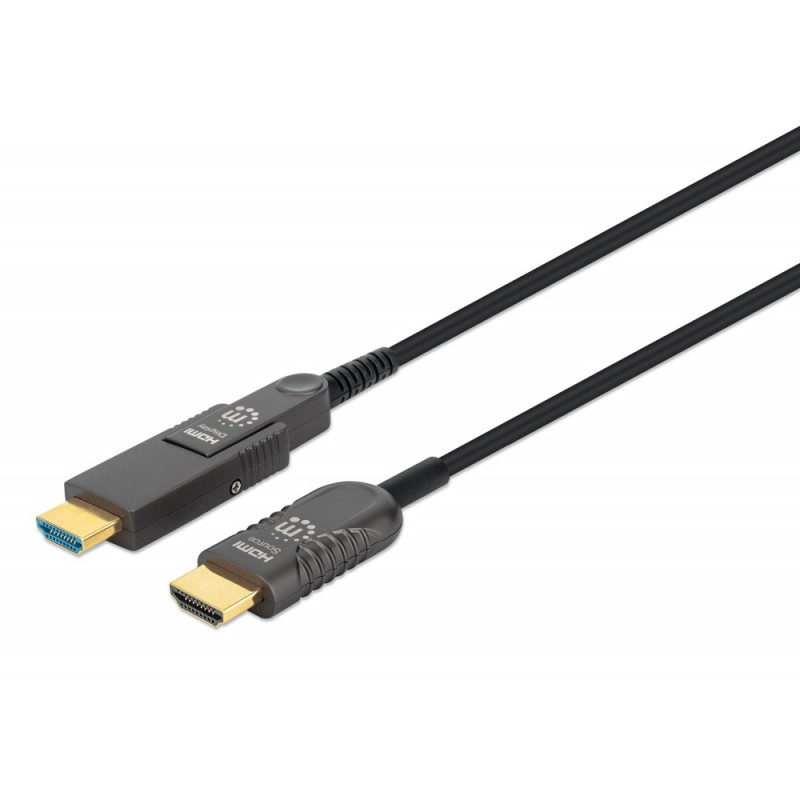 Cavo hdmi manhattan attivo in fibra ottica con connettore staccabile