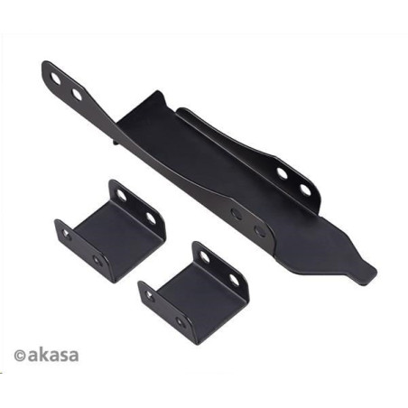 Staffa per slot pci akasa per montaggio ventole 120mm nero