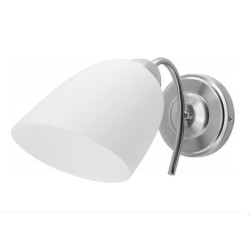 Lampada spot activejet nikita 1p e27 60w da parete nichel