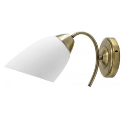 Lampada spot activejet nikita 1p e27 60w da parete platina