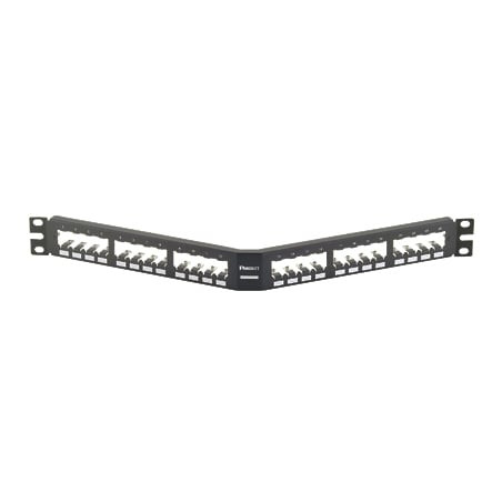 Pannello passacavi panduit 1u 24 rj45s nero [cpa24bly]