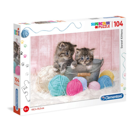 Puzzle clementoni sweet kittens 104pz [27115]