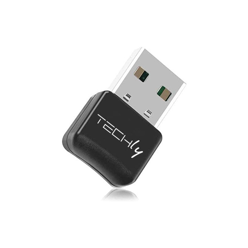 adattatore usb bluetooth techly 5.0 per pc classe 1.5 + edr 10m