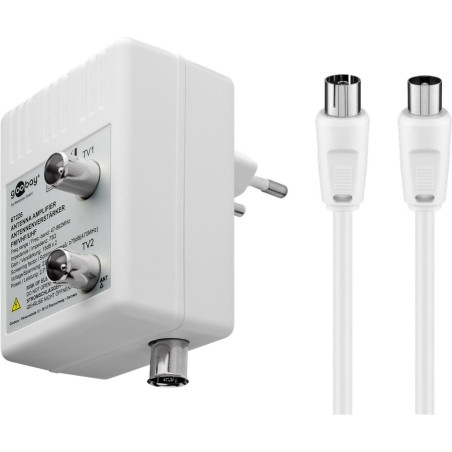 Amplificatore goobay per antenna dvb-t/dvb-t2/dvb-c con