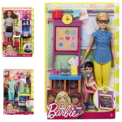 Bambola mattel barbie playset carriere assortito per confezione [dhb63]