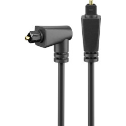 Cavo audio goobay toslink angolato e girevole m/m 1m [41594]