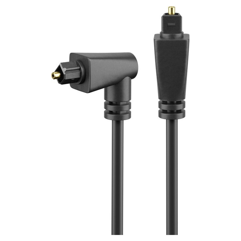 Cavo audio goobay toslink angolato e girevole m/m 1m [41594]