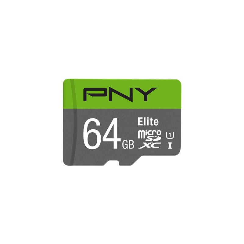 64gb scheda micro sd pny elite classe 10 con adatattore sd [p-sdux64u185gw-ge]