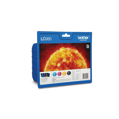 Cartuccia brother per 145c/165c nero e colore [lc980valbp]