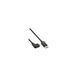 Cavo displayport inline 8k angolato a sinistra 1m nero
