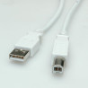 Cavo usb itb value 2.0 tipo a / b 4.5m bianco [ro11.99.8841]
