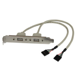 Adattatore startech per piastra slot femmina usb 2porte [usbplate]