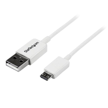 Cavo micro usb startech a / micro b 2m bianco [usbpaub2mw]