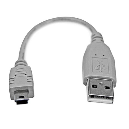 Cavo mini usb startech 2.0 a / mini b 15cm bianco [usb2habm6in]