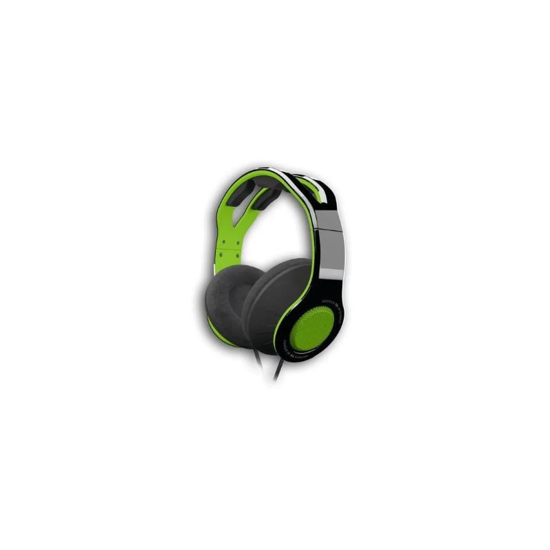 Cuffie gioteck tx30 stereo gaming & go 3.5mm nero/verde [tx30xb1-12-mu]