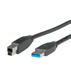 Cavo usb itb 3.0 a / b m / m 0.8m nero [ro11.02.8869]