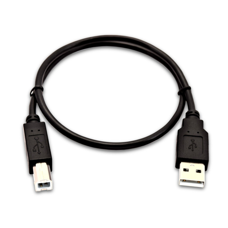 Cavo usb v7 2.0 usb a / usb b m / m 50cm nero [v7usb2ab-50c-1e]