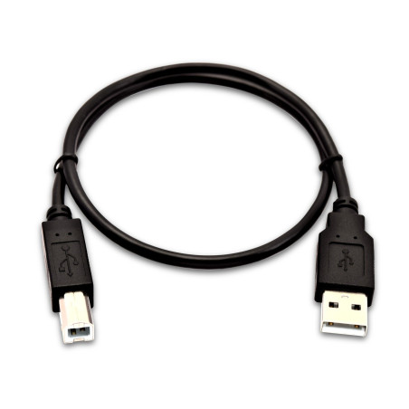 Cavo usb v7 2.0 usb a / usb b m / m 50cm nero [v7usb2ab-50c-1e]