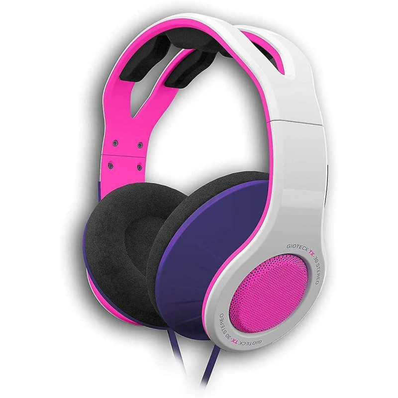 Cuffie gioteck tx30 game & go gaming stereo multi platform rosa