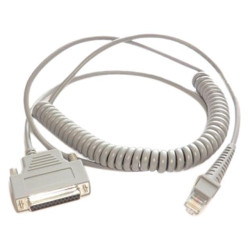 Cavo a spirale datalogic cab-363 rs-232 9,5ft 25 pin femmina