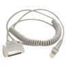 Cavo a spirale datalogic cab-363 rs-232 9,5ft 25 pin femmina