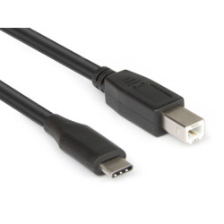 Cavo adattatore usb hamlet usb-c 3.0 a usb-b 2.0 maschio