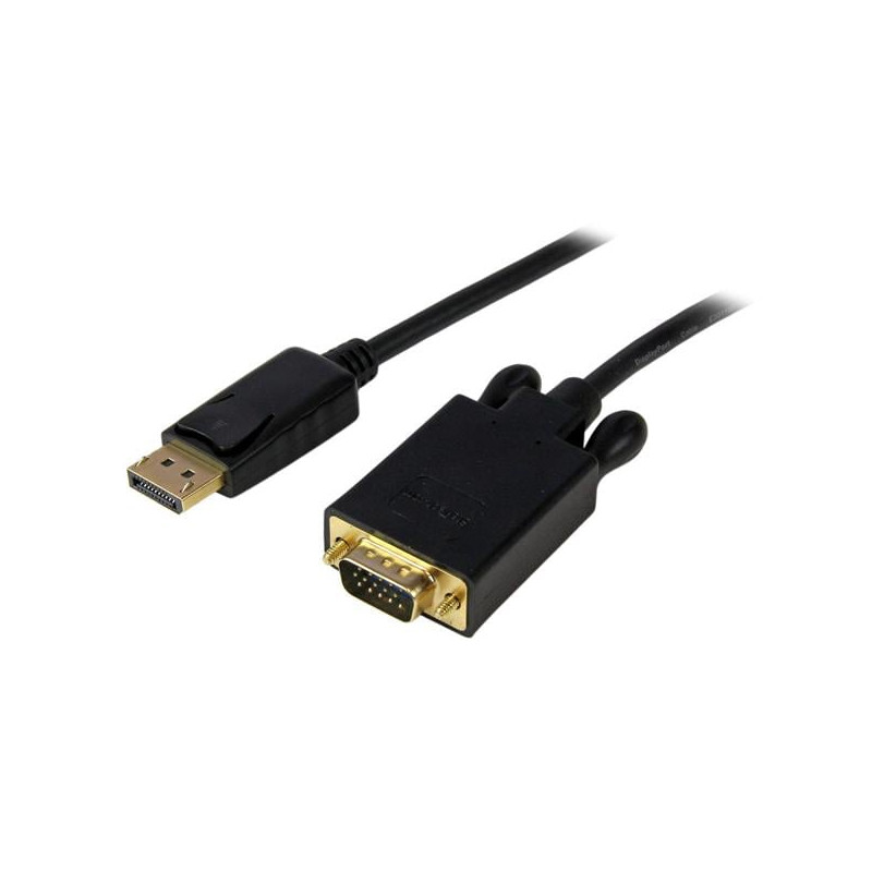 Adattatore startech displayport vga 1.8m nero [dp2vgamm6b]