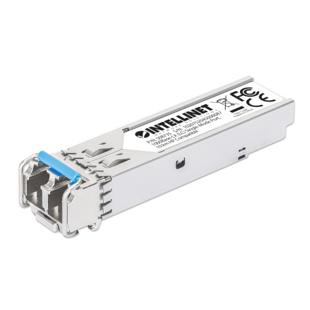 Transceiver intellinet gigabit fibra ottica lc duplex sfp