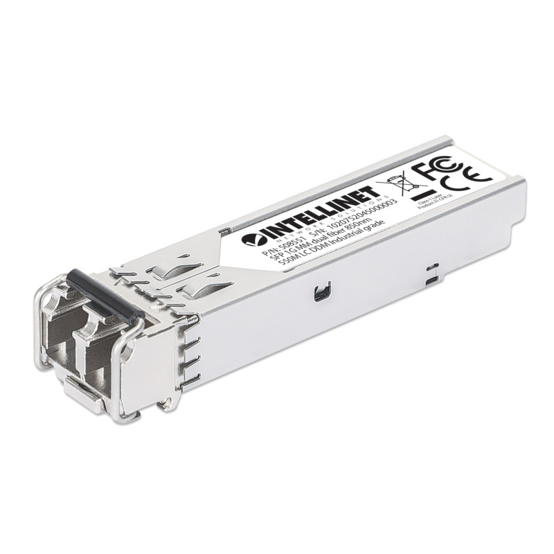 Transceiver intellinet industriale gigabit fibra ottica lc duplex