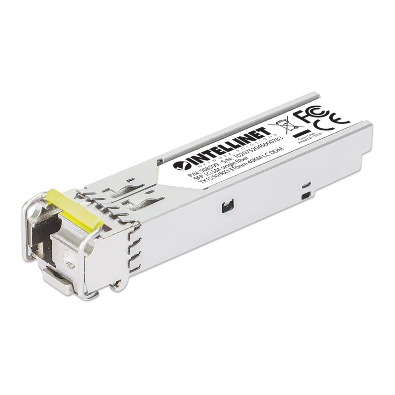 Transceiver intellinet sfp fibra ottica monomodale lc 1000 base-bx