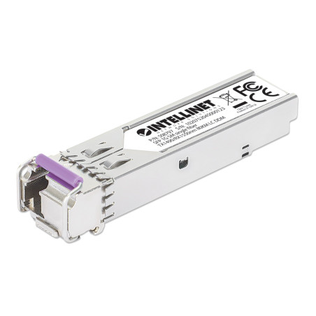 Transceiver intellinet sfp fibra ottica monomodale lc 1000 base-bx