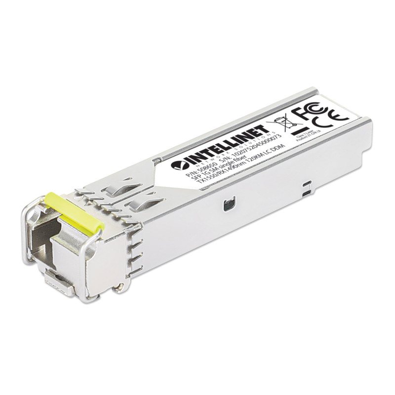 Transceiver intellinet sfp fibra ottica monomodale lc 1000 base-bx