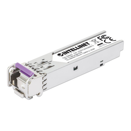 Transceiver intellinet sfp fibra ottica monomodale lc 1000 base-bx