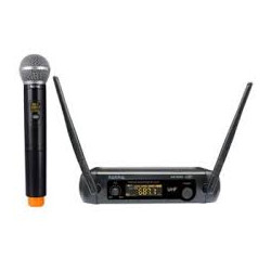 Radiomicrofono karma set 8200 uhf con palmare wireless nero