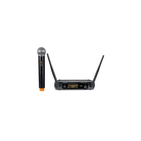 Radiomicrofono karma set 8200 uhf con palmare wireless nero