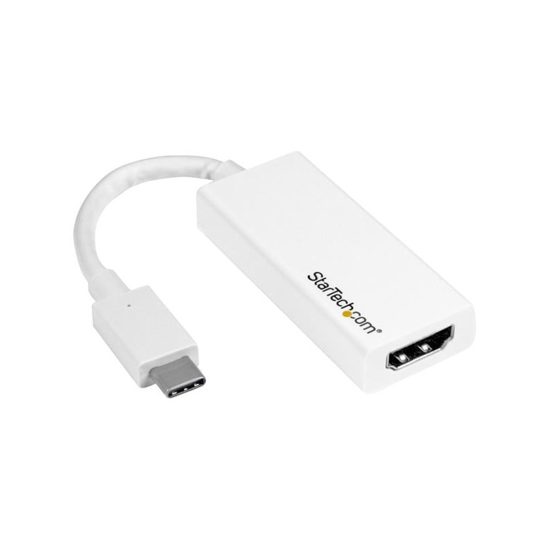 Adattatore startech usb-c hdmi 4k 60hz bianco [cdp2hd4k60w]