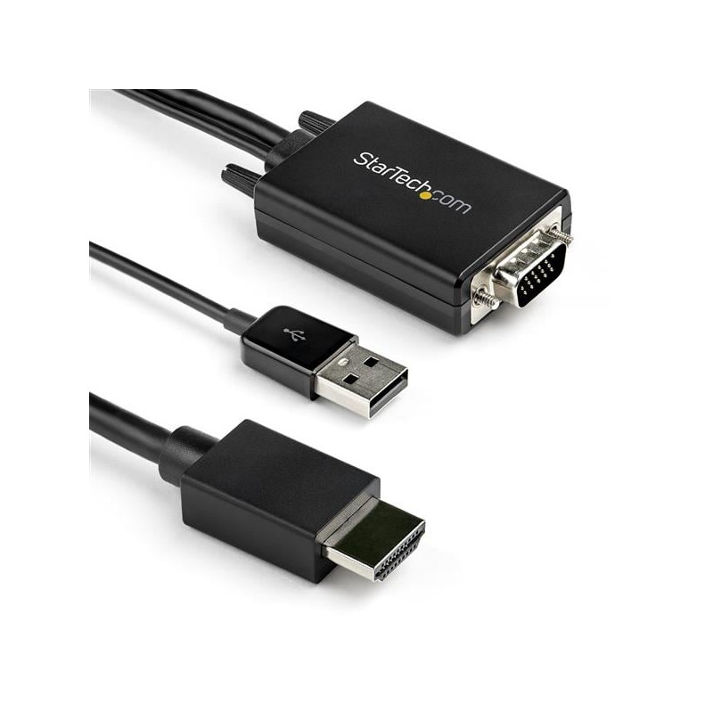 Cavo adattatore startech vga / hdmi 1080p 2m [vga2hdmm2m]