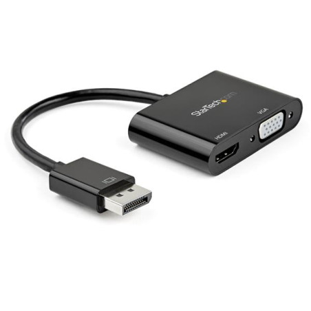 Adattatore startech displayport hdmi / vga 4k 60hz nero [dp2vgahd20]