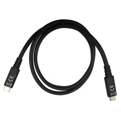 Cavo usb techly m/m 4.0 8k 40gbps 100w pd thunderbolt4 0.8m nero