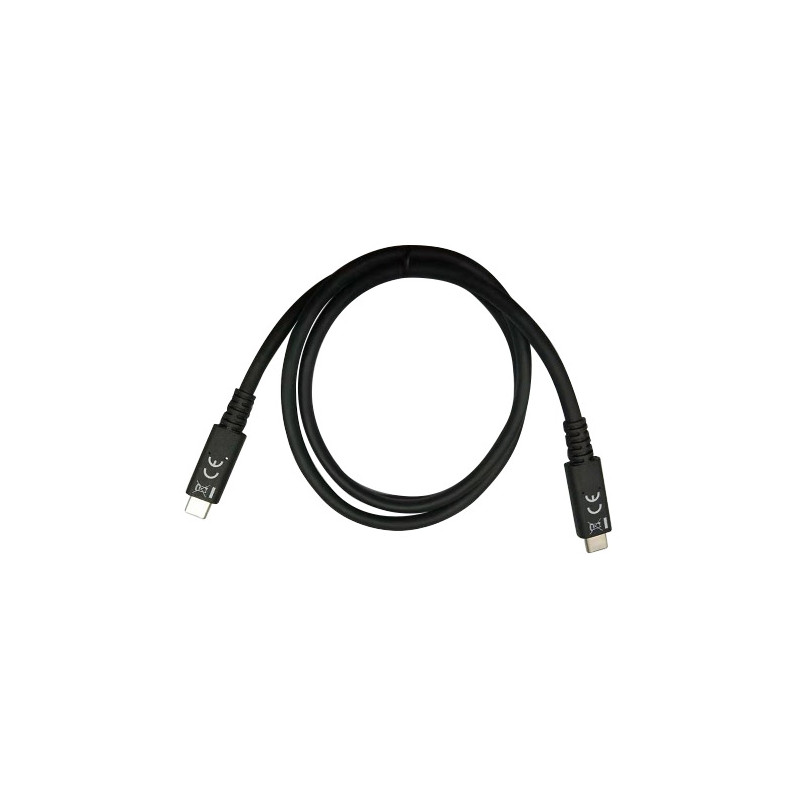 Cavo usb techly m/m 4.0 8k 40gbps 100w pd thunderbolt4 0.8m nero