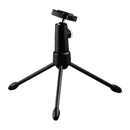 Treppiede rode per microfono pieghevole nero