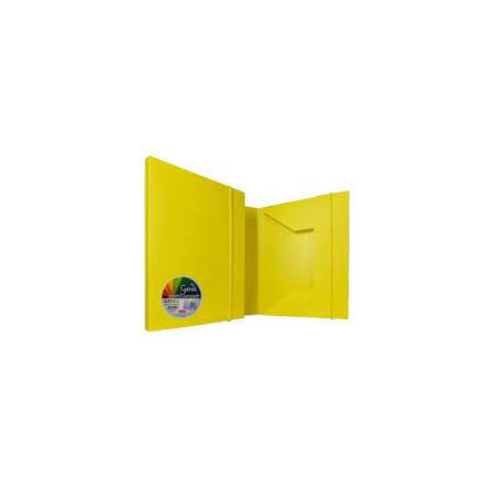 Cartella 3 lembi plastibor 40mm giallo [p0004006]