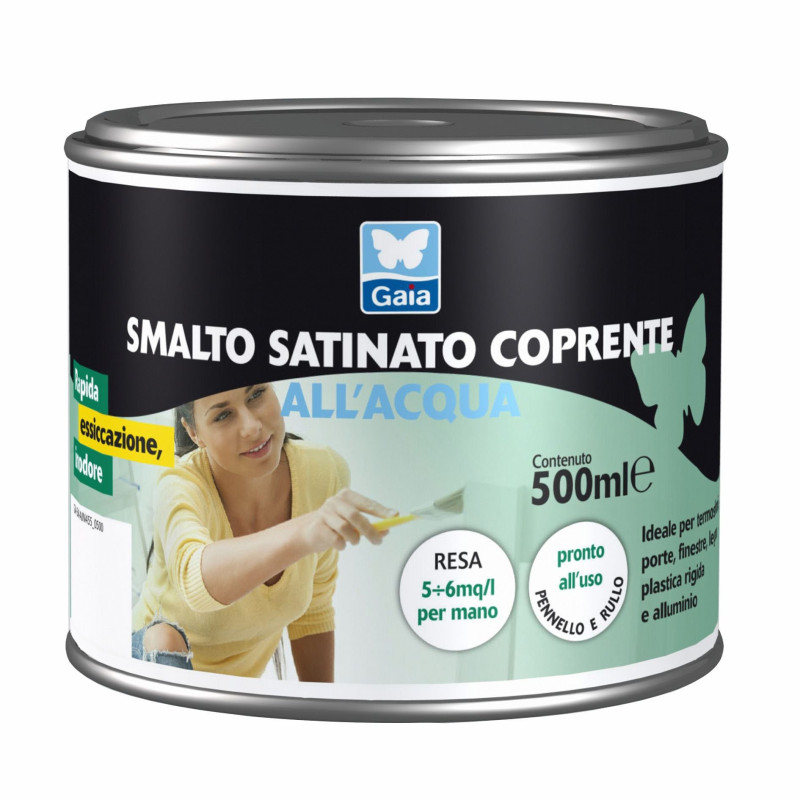 Smalto brillante all'acqua cipir 750ml nero [8032439000421]