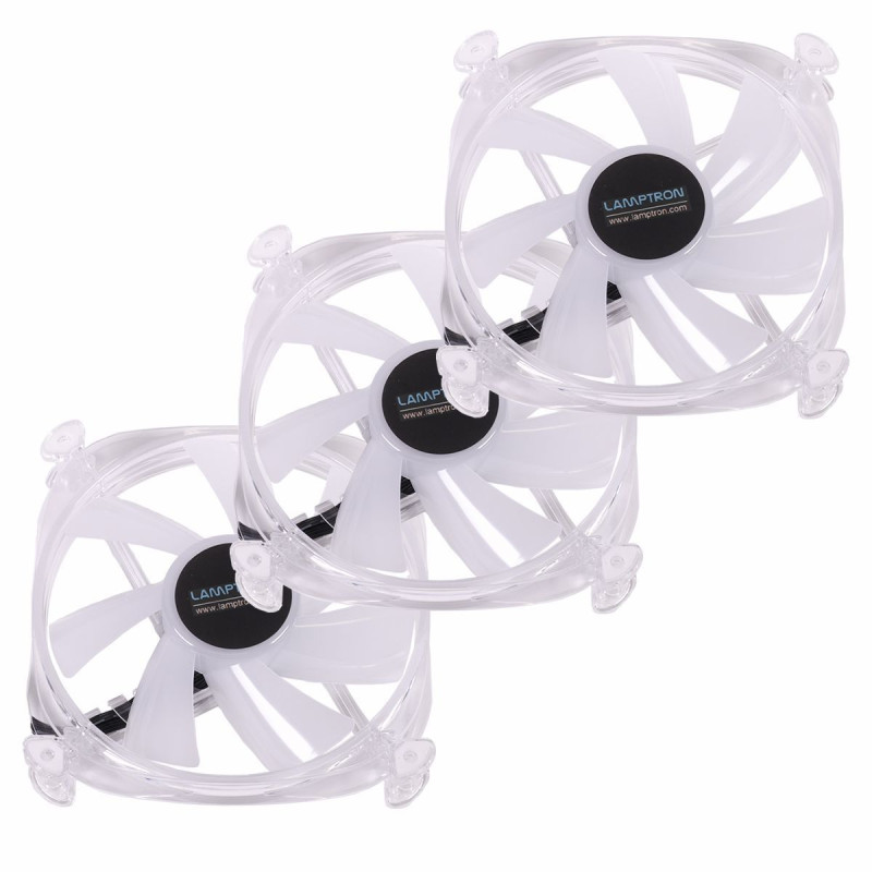 Ventole 120x120 lamptron icecloud+ argb 120 triple pwm trasparente