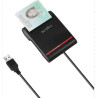 Lettore smart card logilink smart-id usb2.0 nero [cr0047]