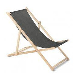 Sedia a sdraio greenblue gb183m classica in faggio melange nero [gb183m